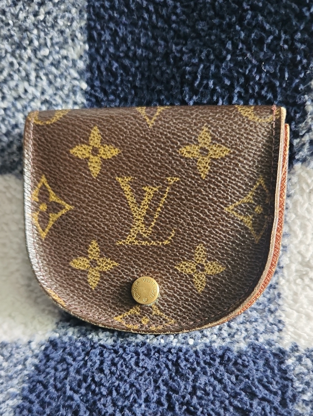 Louis Vuitton Monogram Coin Case in Brown and Gold